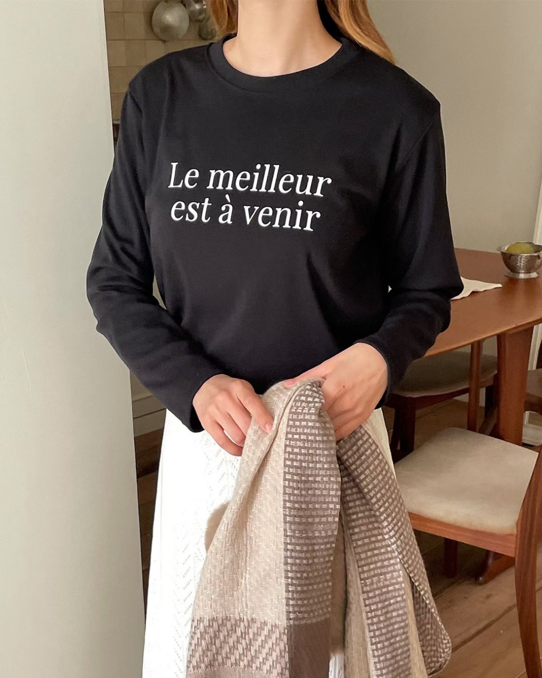 DOT BASIC東大門㊣代購女士新品人氣休閑25秋冬熱賣長袖T恤DOT BASIC長袖T恤