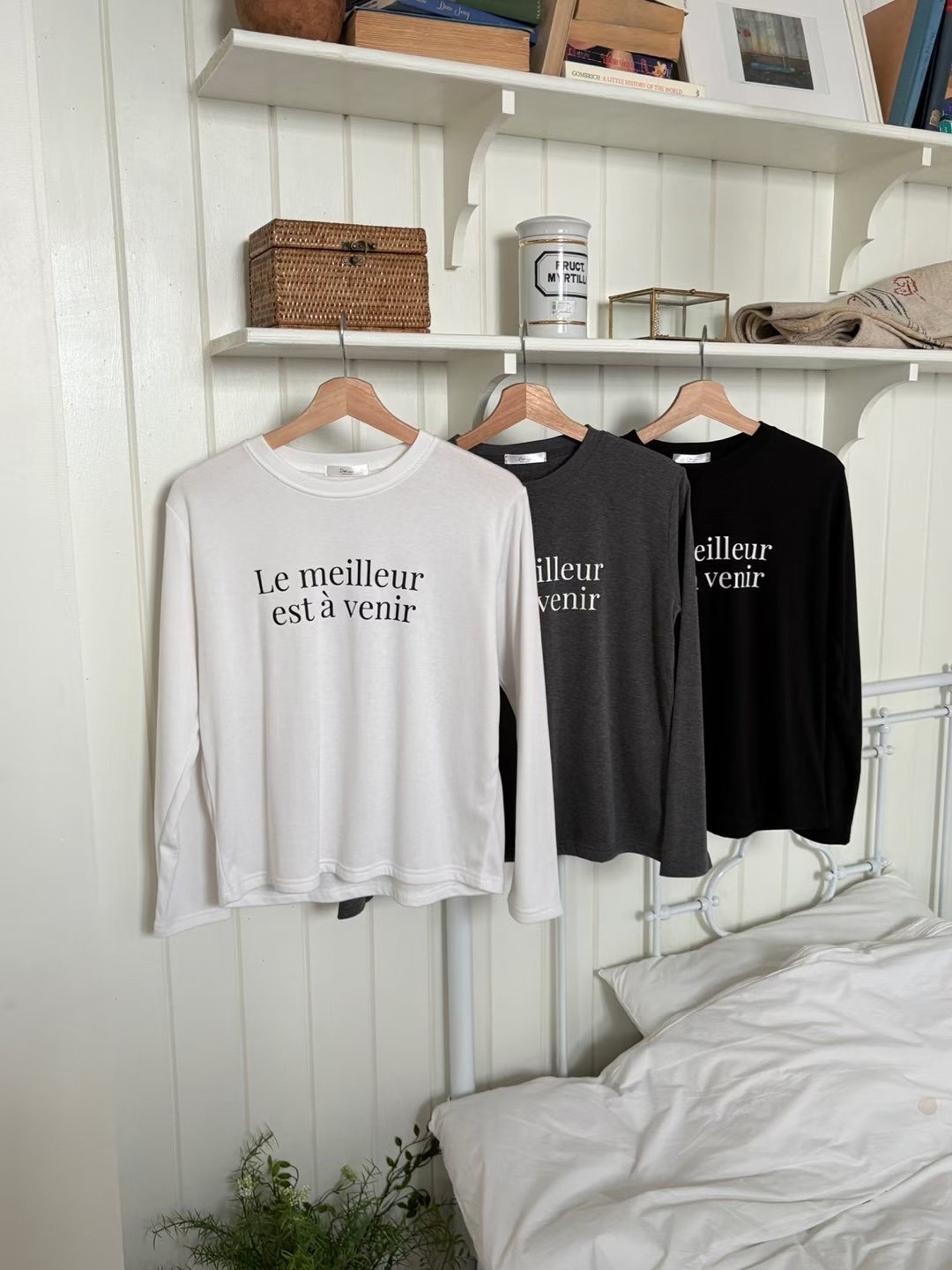 DOT BASIC東大門㊣代購女士新品人氣休閑25秋冬熱賣長袖T恤DOT BASIC長袖T恤圖色2左二色