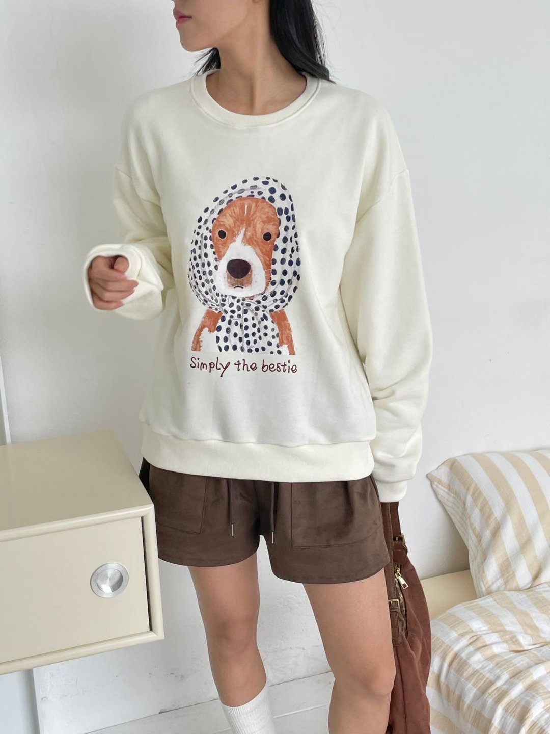 DOT BASIC東大門㊣直郵女裝新品人氣休閑時尚職業推薦衛衣DOT BASIC衛衣圖色1