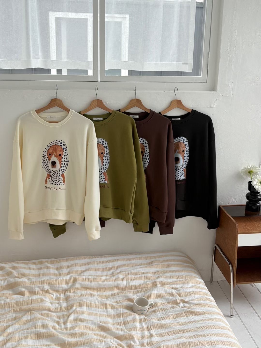 DOT BASIC東大門㊣直郵女裝新品人氣休閑時尚職業推薦衛衣DOT BASIC衛衣圖色2左二色