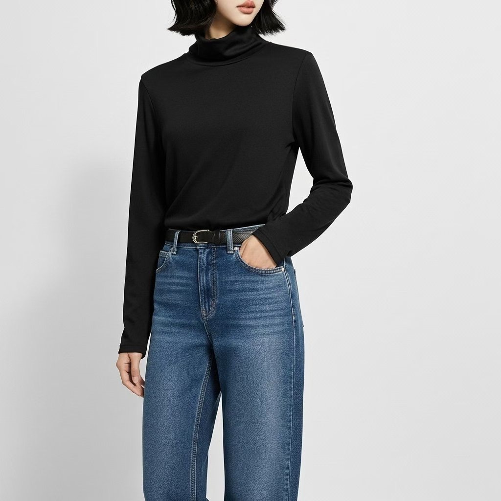 DOT BASIC東大門㊣代購女士新品25秋冬推薦熱賣人氣長袖T恤絨DOT BASIC長袖T恤圖色2