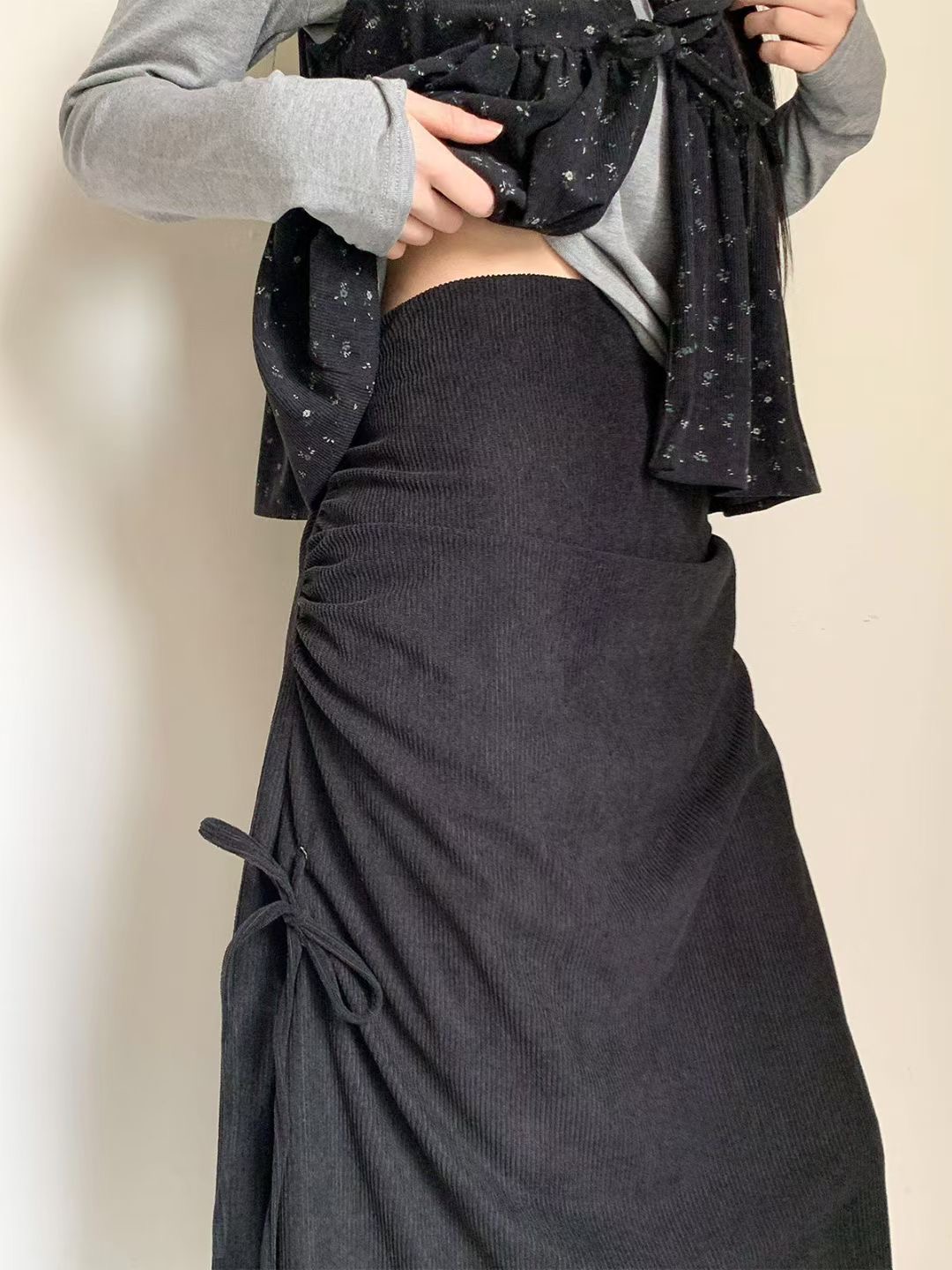 아카시아-T東大門㊣直郵女士新品休閑人氣25秋冬時尚職業長裙acacia-2件起訂長裙