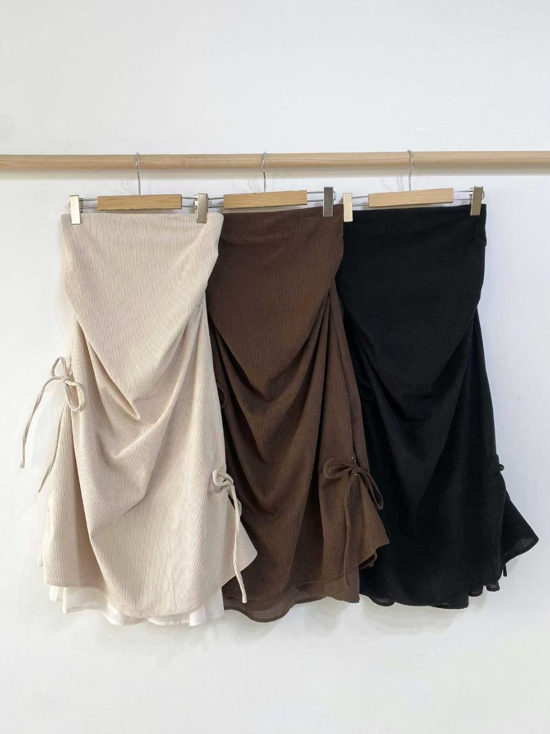 아카시아-T東大門㊣直郵女士新品休閑人氣25秋冬時尚職業長裙acacia-2件起訂長裙圖色2左二色