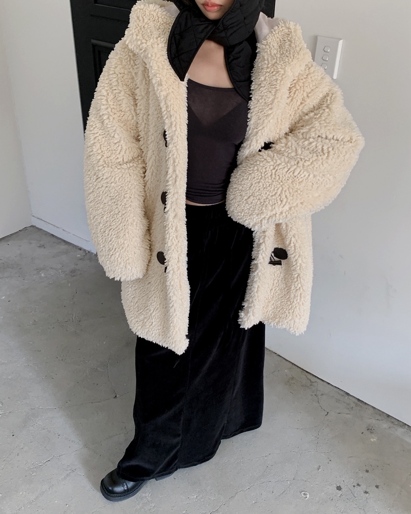 LIVE AID-P東大門㊣代購女士新品推薦時尚人氣25秋冬夾克皮草LIVE AID-P夾克