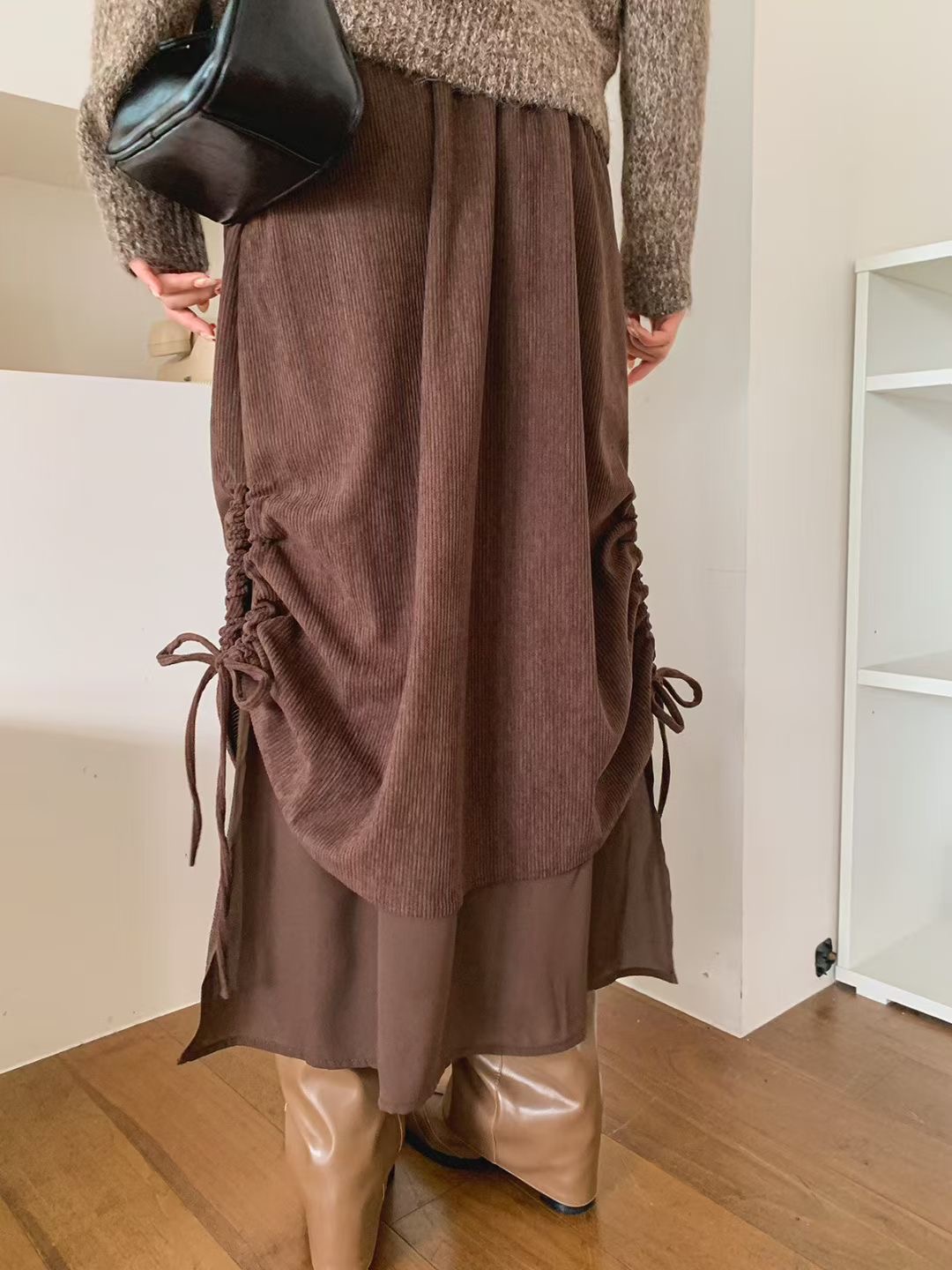 아카시아-T東大門㊣實拍女士新款人氣推薦25秋冬熱賣時尚長裙acacia-2件起訂長裙