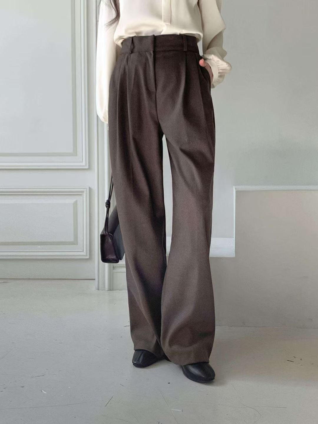 아카시아-T東大門㊣代購女士新品25秋冬休閑職業時尚休閑褲acacia-2件起訂休閑褲圖色1