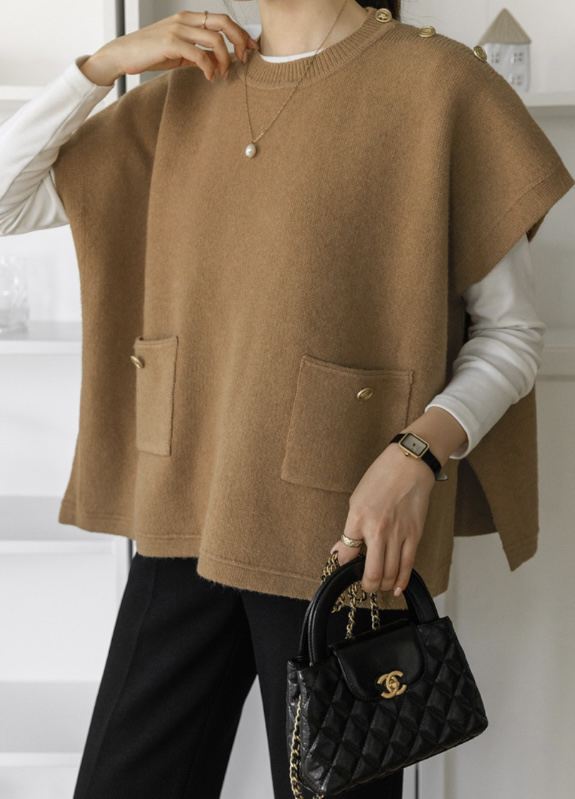 I BLLE東大門㊣實拍女裝新款人氣熱賣職業時尚推薦休閑針織衫I BLLE針織衫