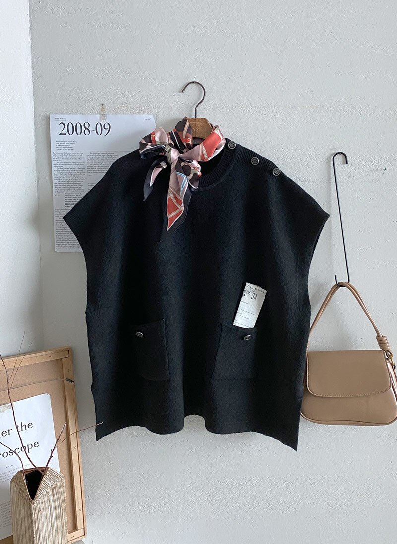 I BLLE東大門㊣實拍女裝新款人氣熱賣職業時尚推薦休閑針織衫I BLLE針織衫