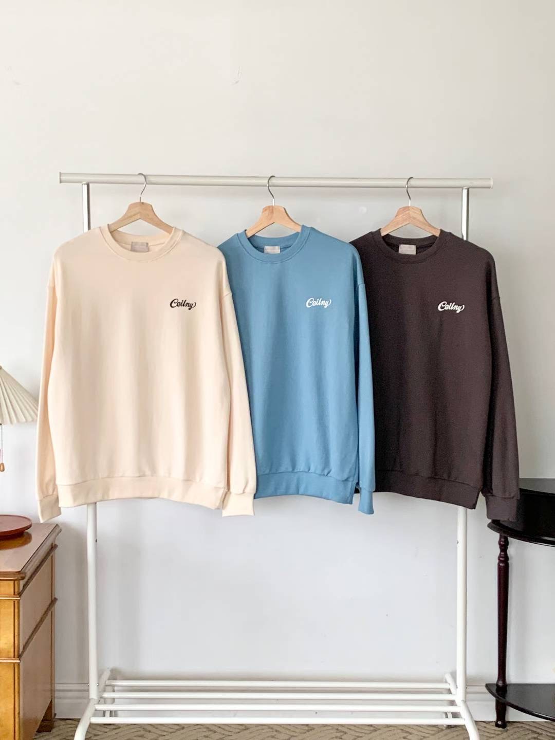 FIRST MOON東大門㊣直郵女裝新款熱賣職業休閑25秋冬時尚衛衣FIRST MOON衛衣圖色2左二色