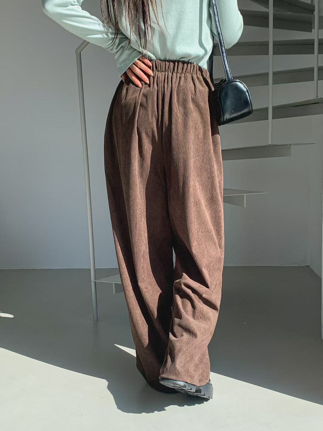 아카시아-T東大門㊣代購女士新品職業25秋冬人氣休閑休閑褲acacia-2件起訂休閑褲