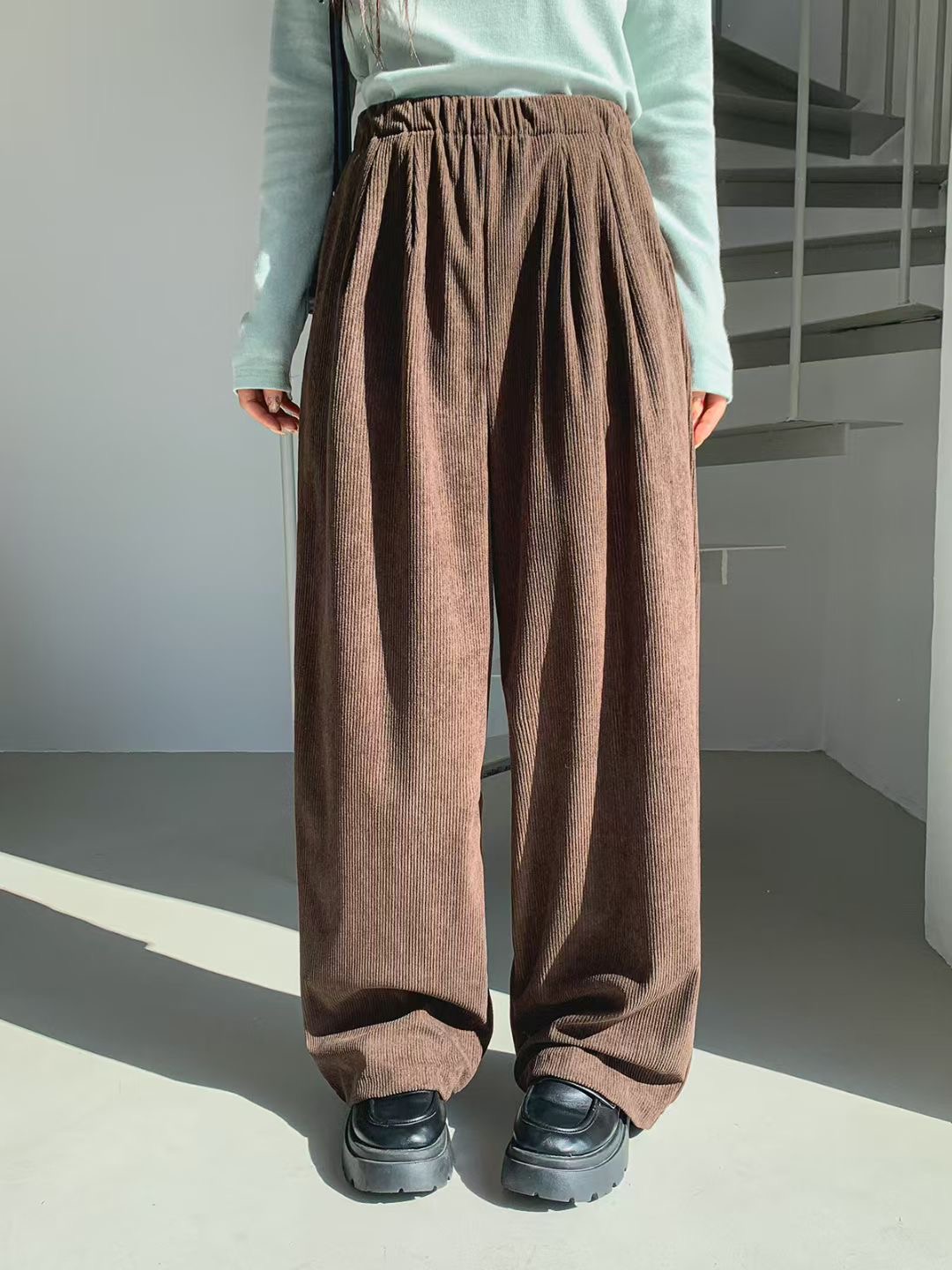 아카시아-T東大門㊣代購女士新品職業25秋冬人氣休閑休閑褲acacia-2件起訂休閑褲圖色2