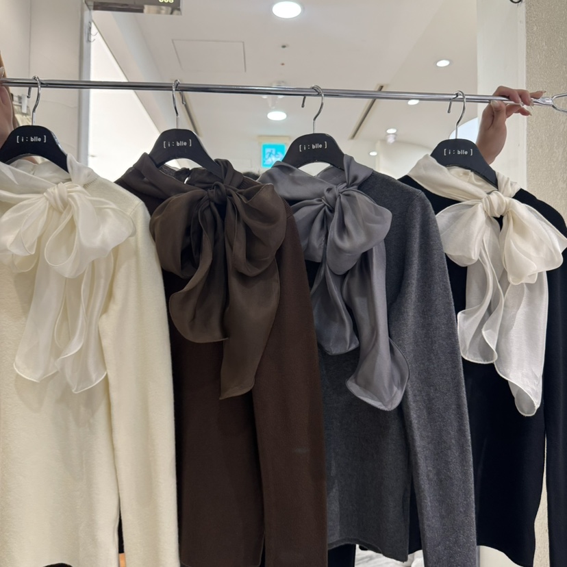 I BLLE韓國直郵㊣女裝新品推薦人氣職業25秋冬熱賣時尚針織衫I BLLE針織衫