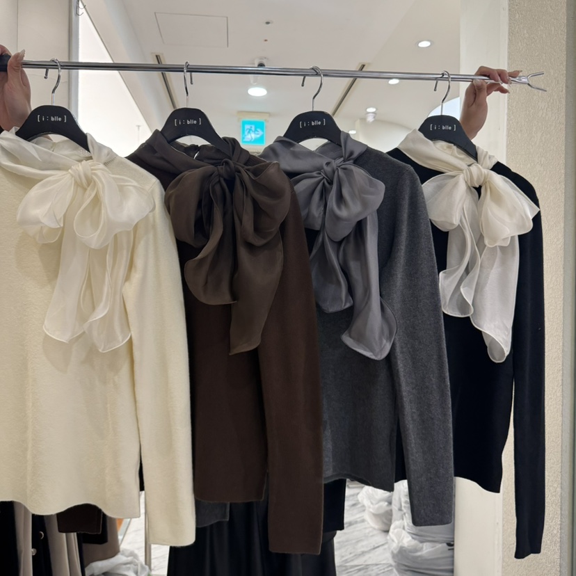 I BLLE韓國直郵㊣女裝新品推薦人氣職業25秋冬熱賣時尚針織衫I BLLE針織衫