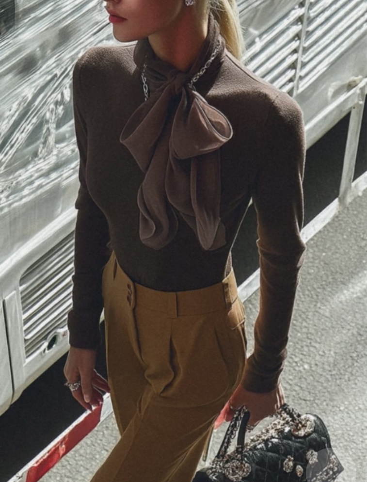 I BLLE韓國直郵㊣女裝新品推薦人氣職業25秋冬熱賣時尚針織衫I BLLE針織衫