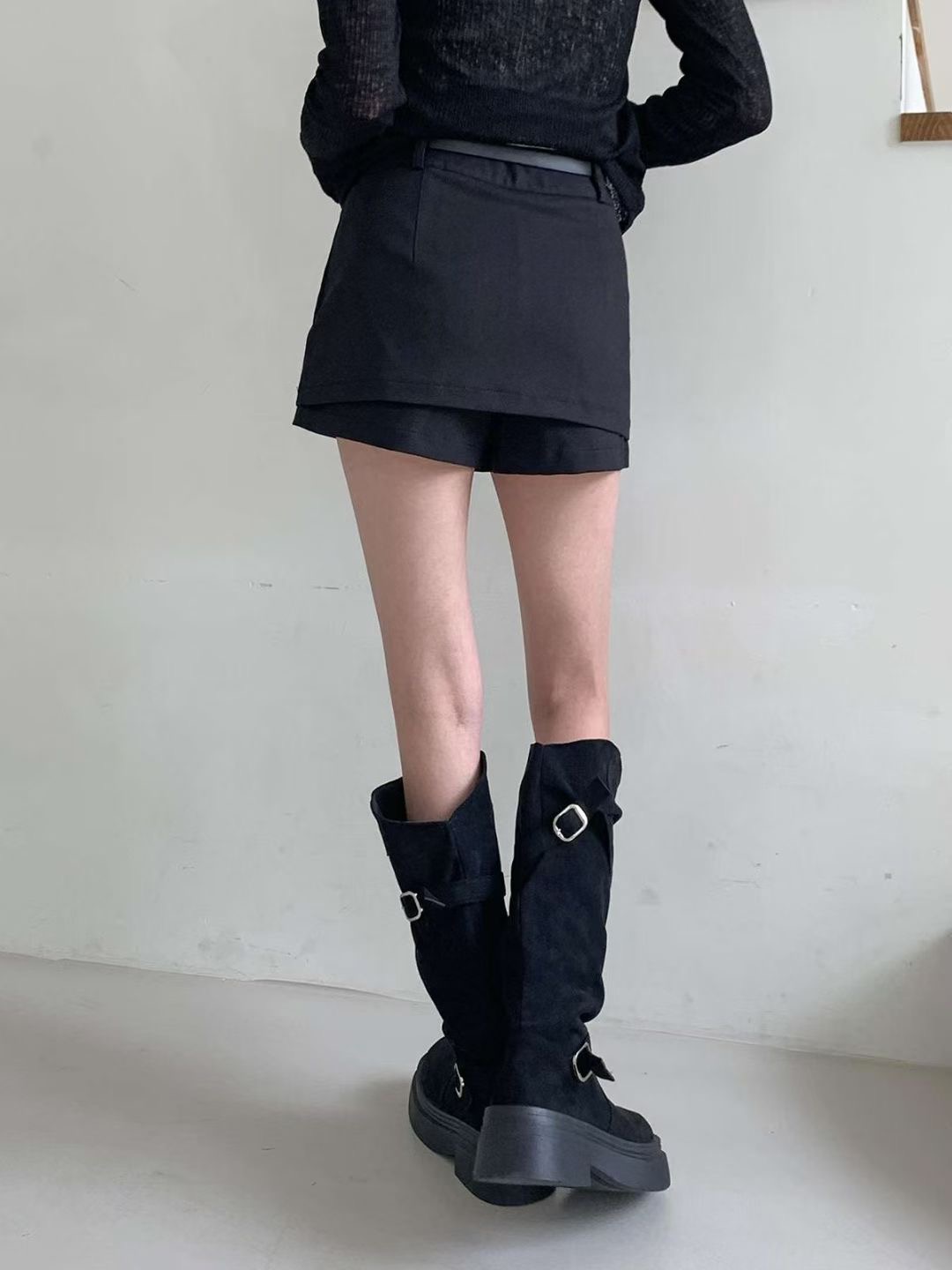 아카시아-T韓國代購㊣女士新款休閑熱賣25秋冬短褲不含腰帶acacia-2件起訂短褲