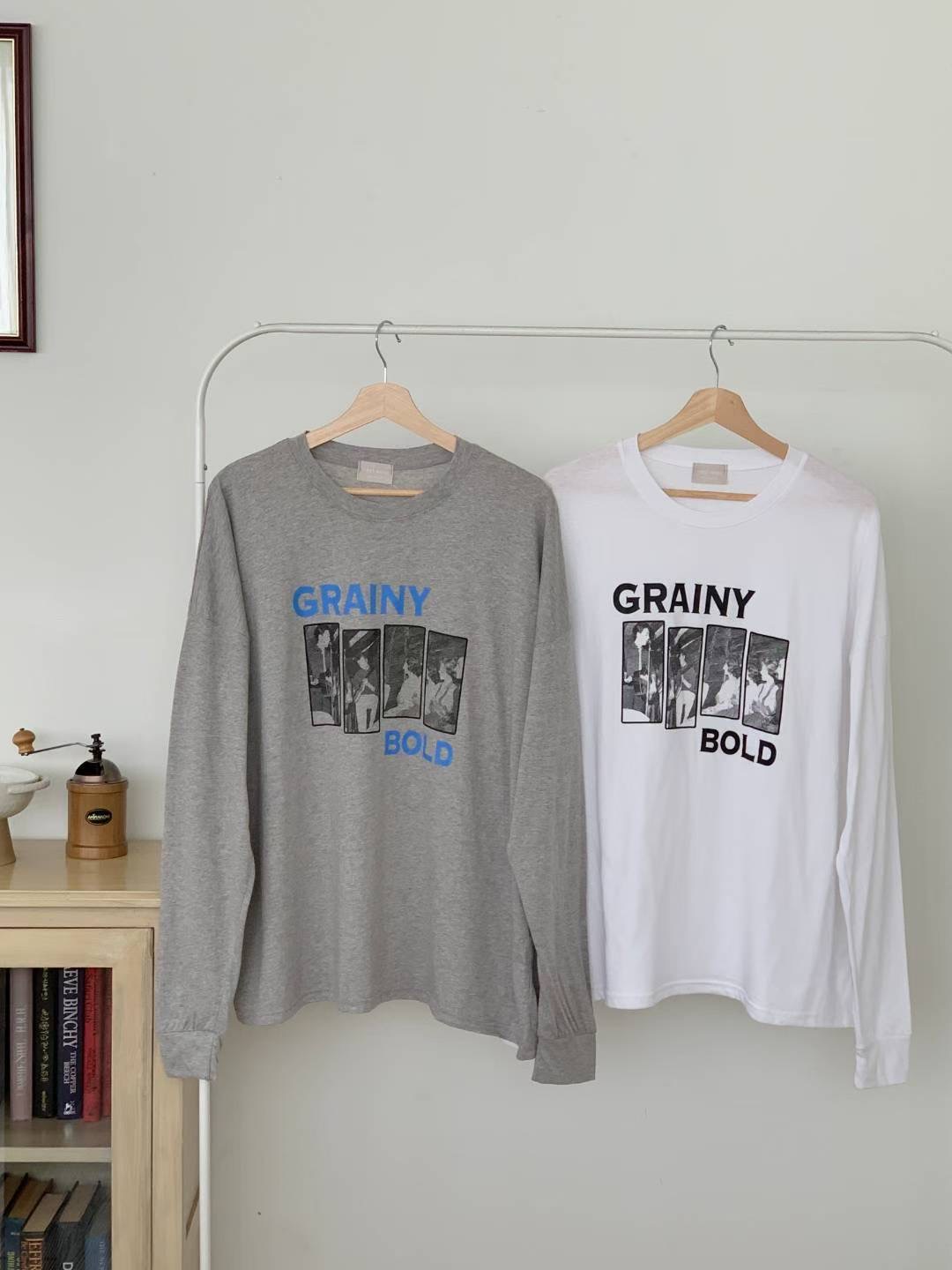 FIRST MOON韓國直郵㊣女裝新款時尚休閑推薦25秋冬長袖T恤FIRST MOON長袖T恤圖色2左二色