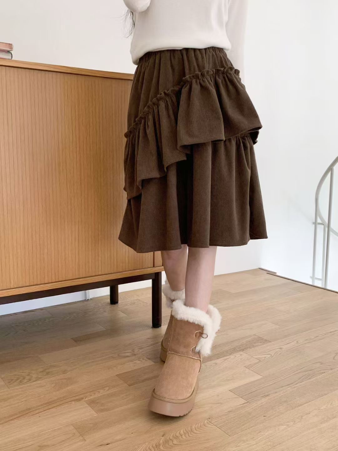 아카시아-T韓國代購㊣女士新款人氣職業25秋冬熱賣時尚長裙acacia-2件起訂長裙圖色2