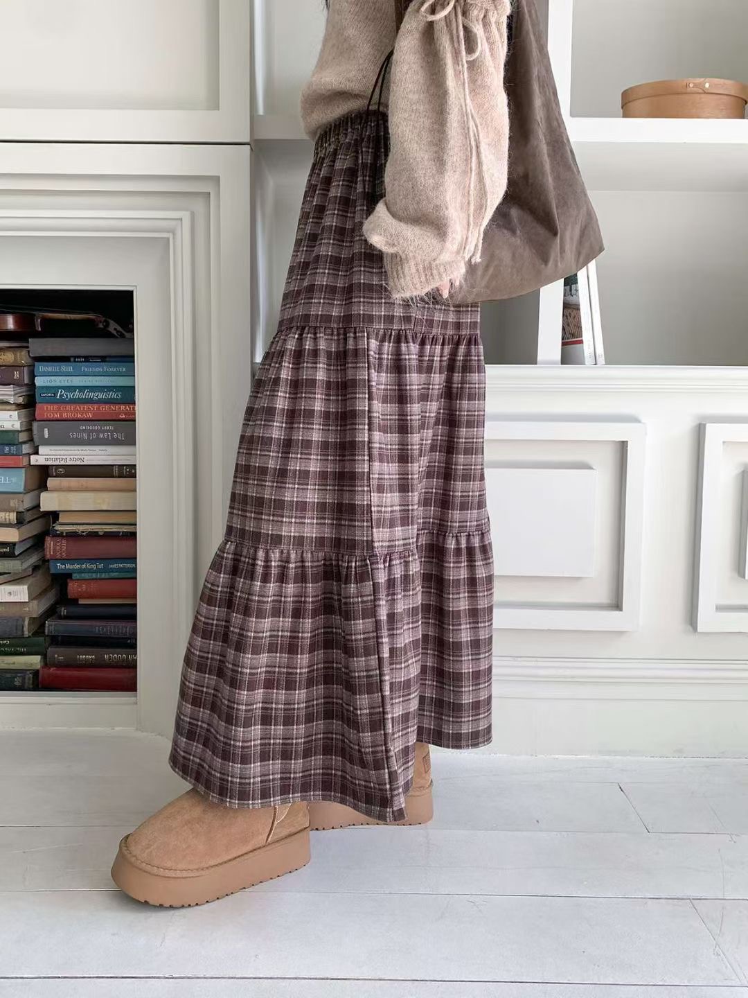 아카시아-T東大門㊣實拍女士新品25秋冬休閑推薦人氣職業長裙acacia-2件起訂長裙