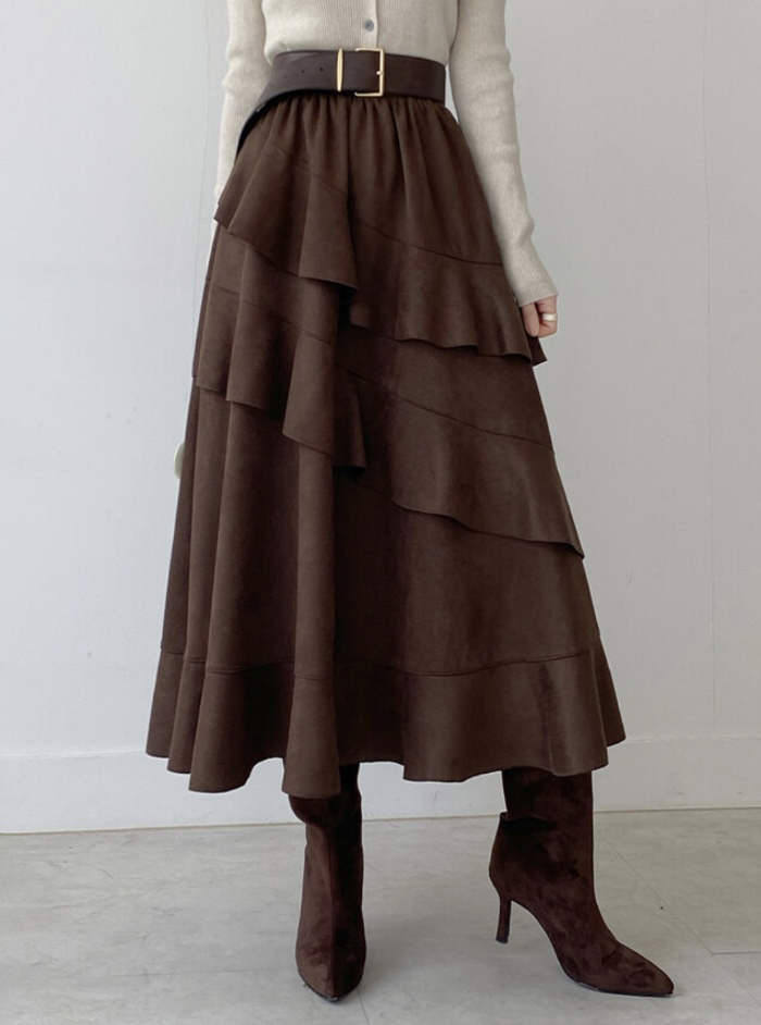 I BLLE東大門㊣直郵女士新款熱賣人氣25秋冬推薦休閑時尚長裙I BLLE長裙