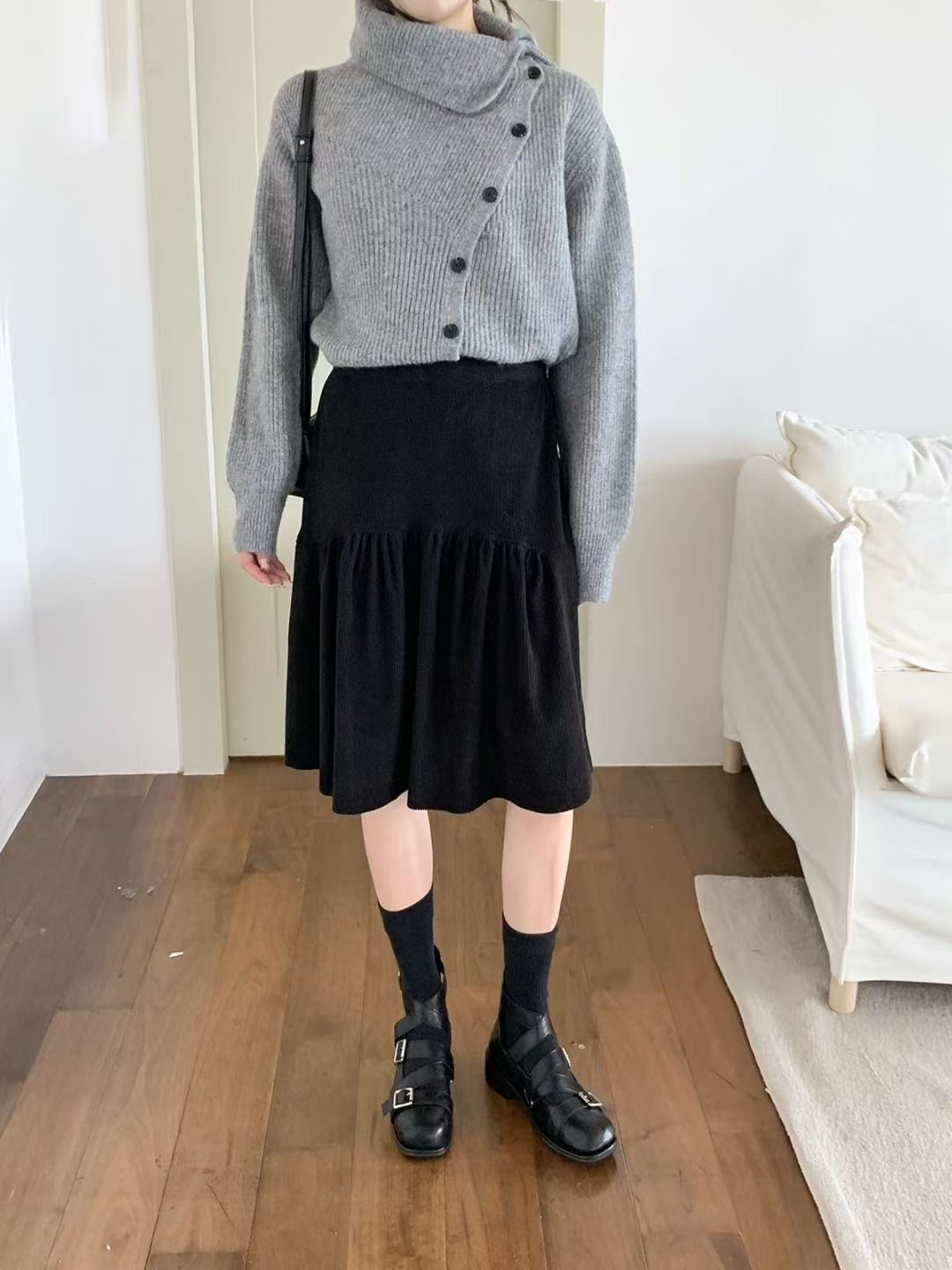 아카시아-T東大門㊣代購女裝新品休閑熱賣25秋冬半身裙中短裙acacia-2件起訂半身裙/中短裙