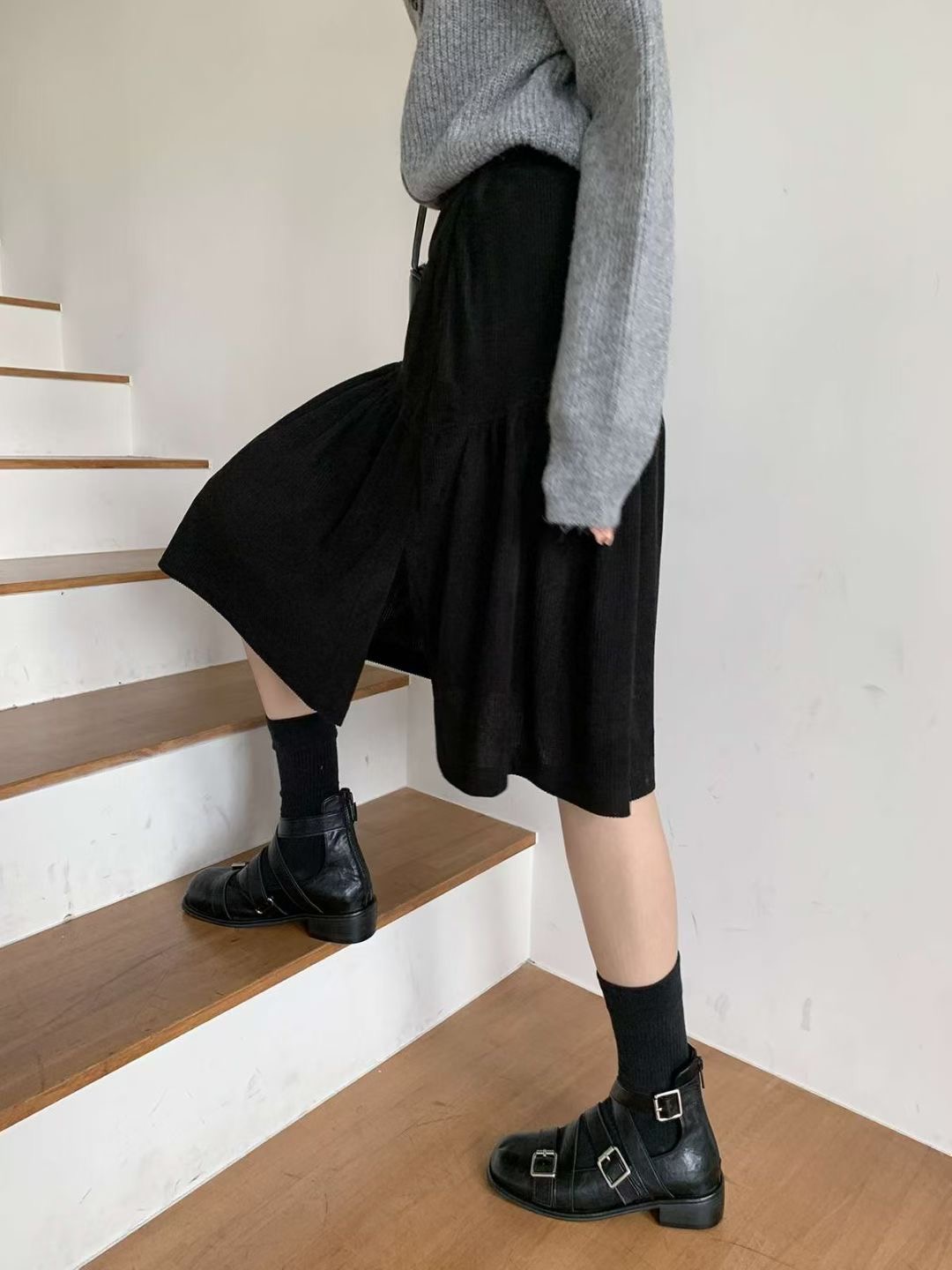 아카시아-T東大門㊣代購女裝新品休閑熱賣25秋冬半身裙中短裙acacia-2件起訂半身裙/中短裙