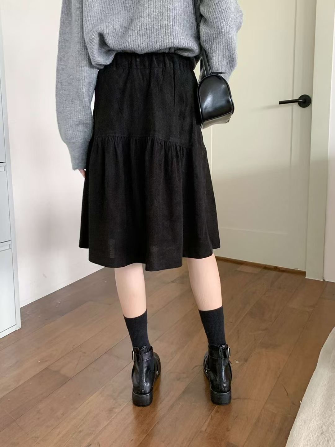 아카시아-T東大門㊣代購女裝新品休閑熱賣25秋冬半身裙中短裙acacia-2件起訂半身裙/中短裙圖色2