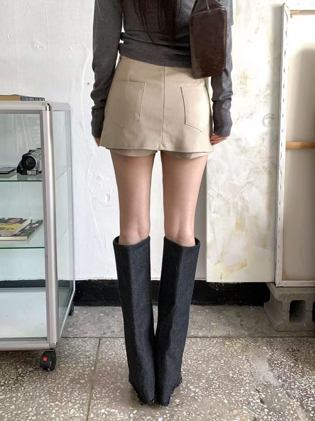 아카시아-T東大門㊣實拍女士新品熱賣休閑時尚職業人氣短褲acacia-2件起訂短褲