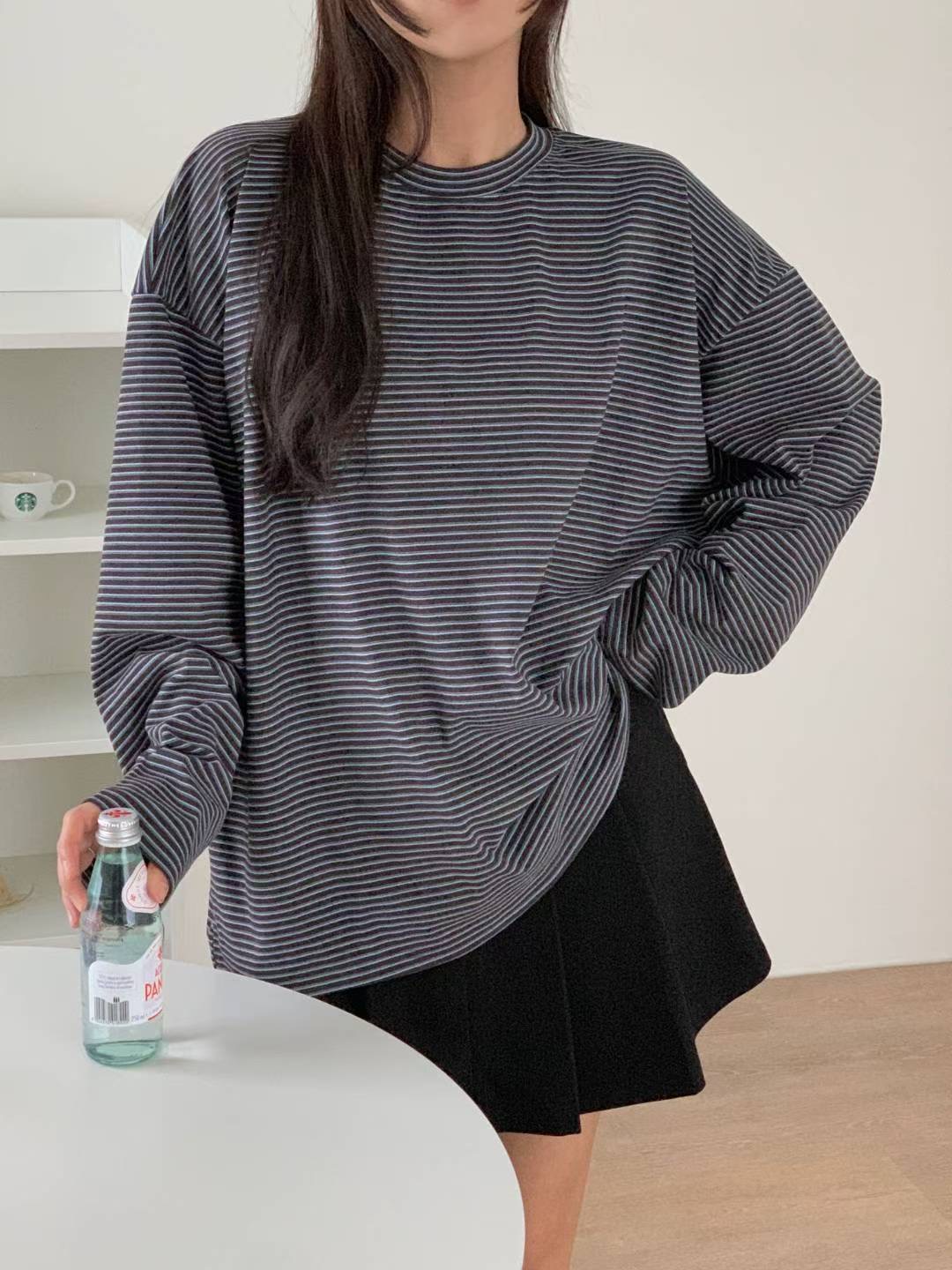 FIRST MOON東大門㊣代購女裝新品休閑推薦熱賣25秋冬長袖T恤FIRST MOON長袖T恤圖色1