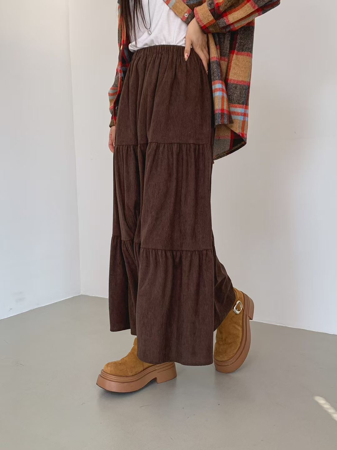 아카시아-T韓國代購㊣女裝新款職業休閑推薦25秋冬人氣長裙acacia-2件起訂長裙