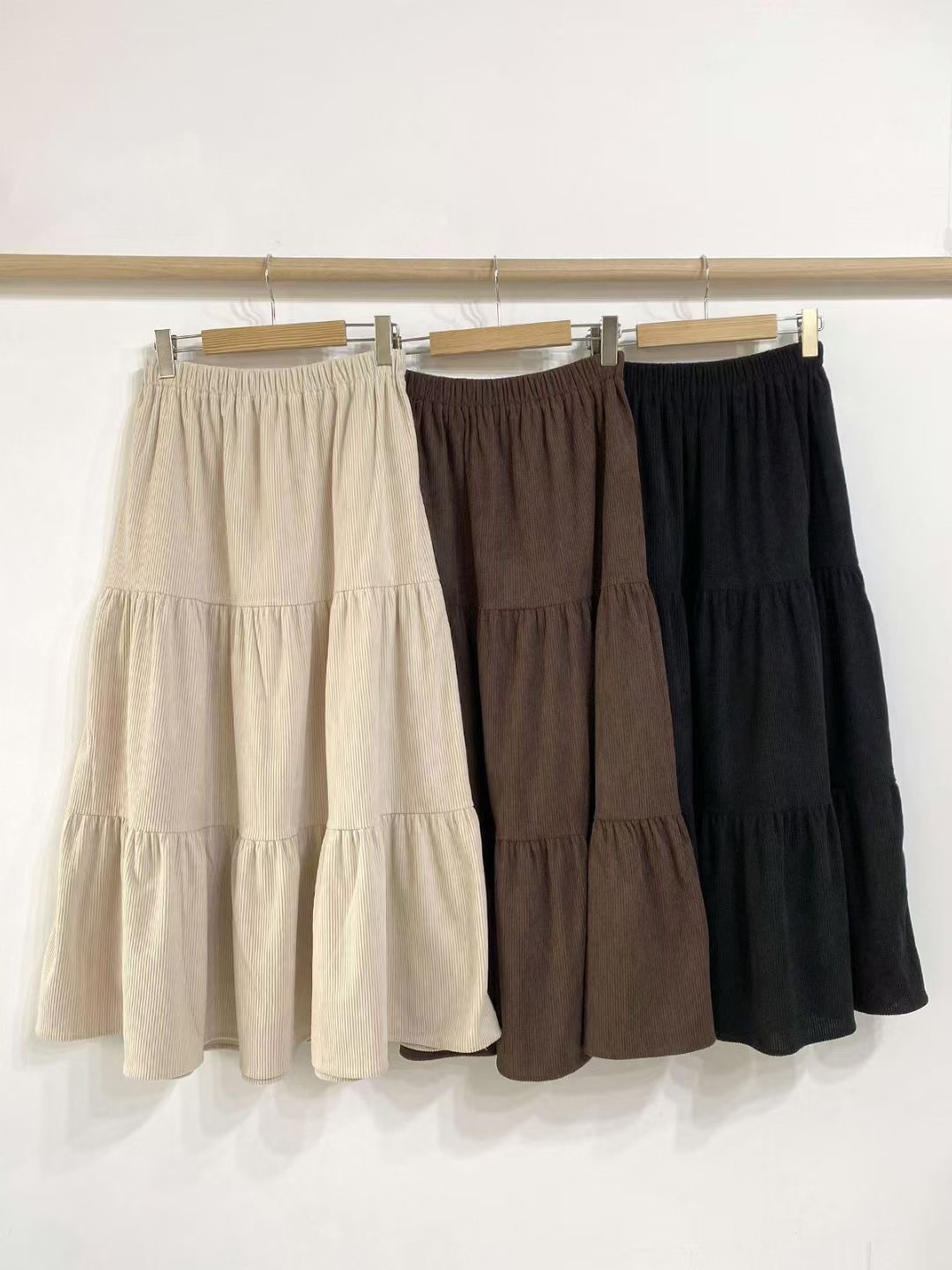 아카시아-T韓國代購㊣女裝新款職業休閑推薦25秋冬人氣長裙acacia-2件起訂長裙圖色3左三色