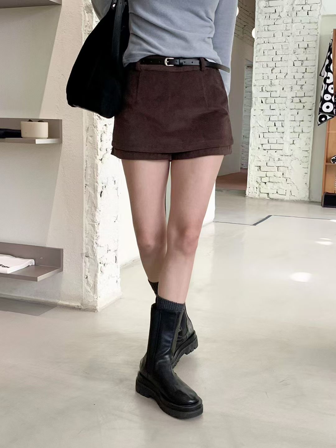 아카시아-T東大門㊣直郵女裝新品熱賣時尚人氣裙褲不含腰帶acacia-2件起訂裙褲圖色3