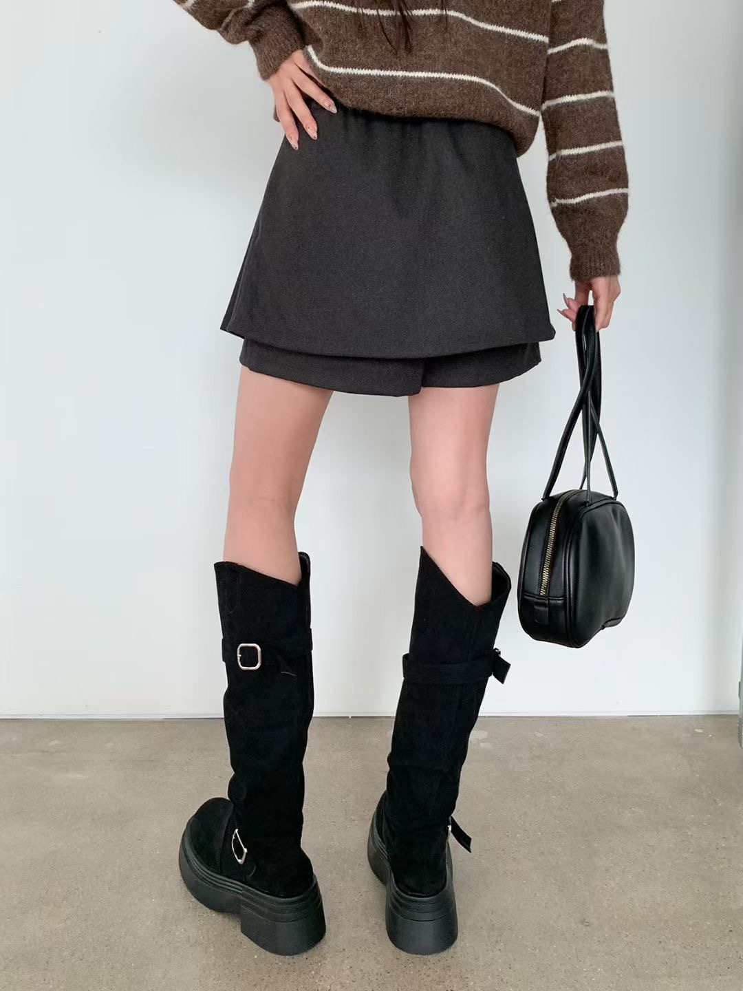 아카시아-T東大門㊣直郵女士新款休閑職業時尚熱賣人氣裙褲acacia-2件起訂裙褲