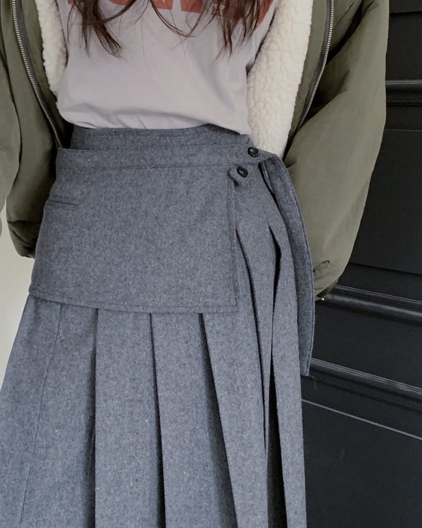 LIVE AID-P韓國代購㊣女裝新品熱賣推薦時尚休閑職業長裙LIVE AID-P長裙