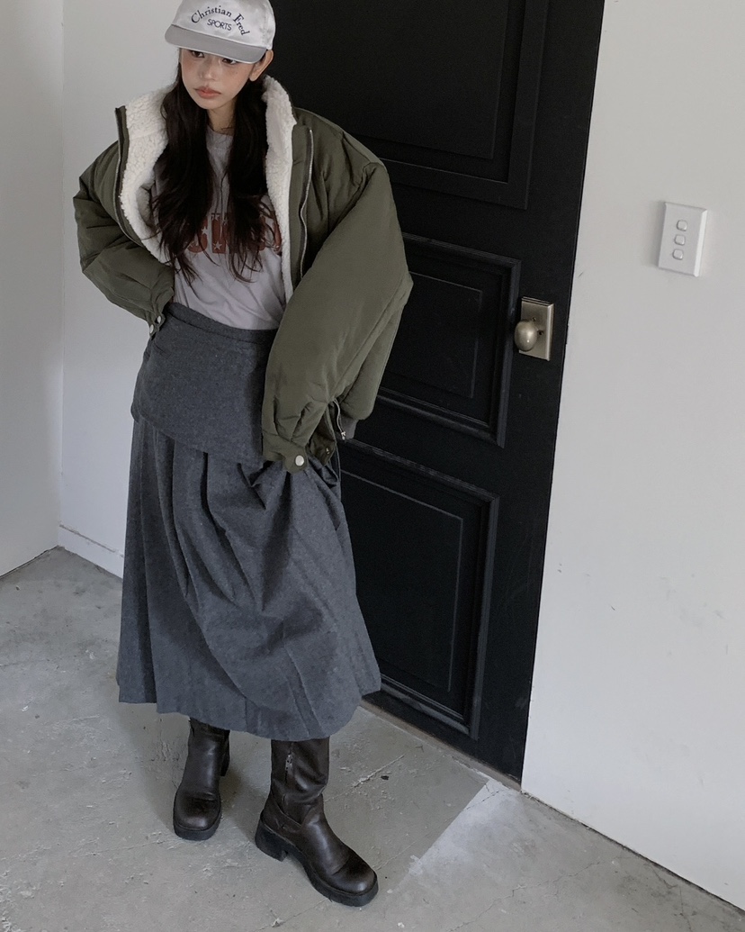 LIVE AID-P韓國代購㊣女裝新品熱賣推薦時尚休閑職業長裙LIVE AID-P長裙