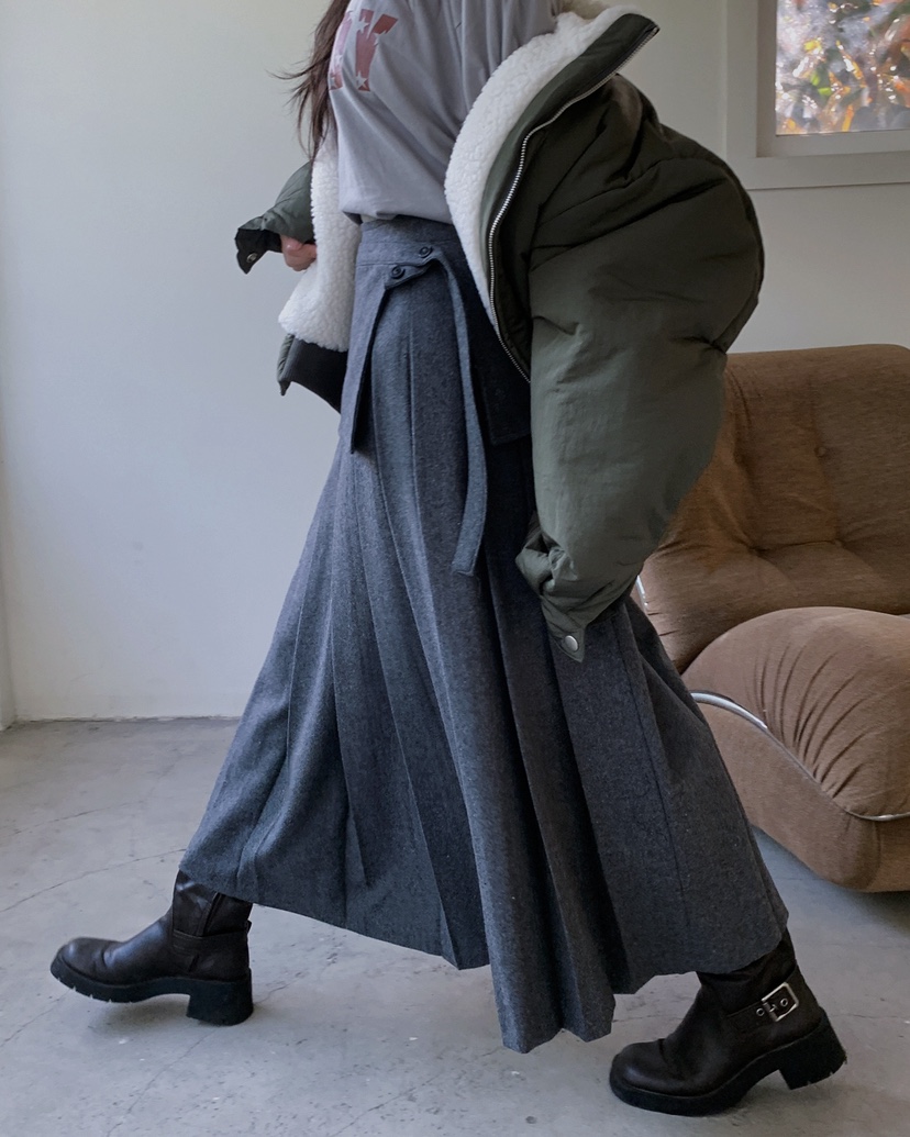 LIVE AID-P韓國代購㊣女裝新品熱賣推薦時尚休閑職業長裙LIVE AID-P長裙