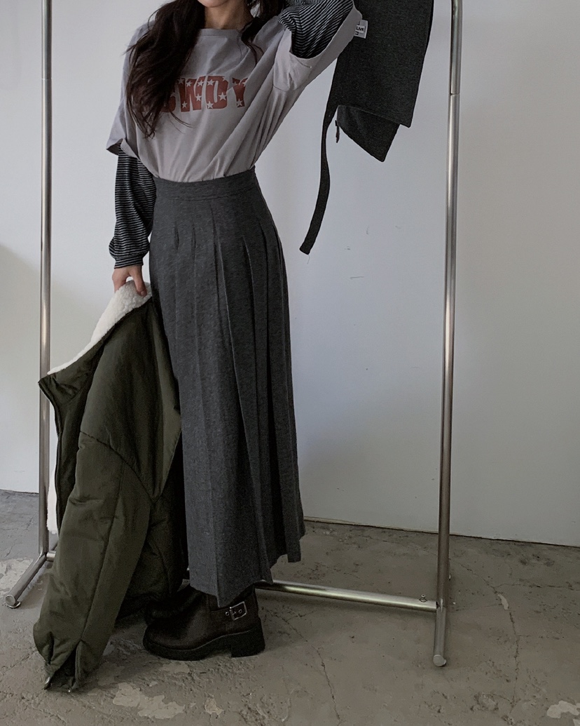 LIVE AID-P韓國代購㊣女裝新品熱賣推薦時尚休閑職業長裙LIVE AID-P長裙