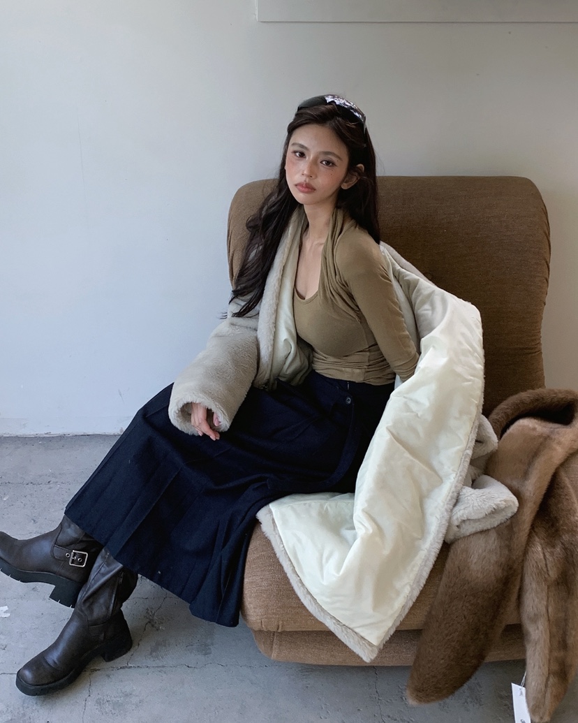 LIVE AID-P韓國代購㊣女裝新品熱賣推薦時尚休閑職業長裙LIVE AID-P長裙