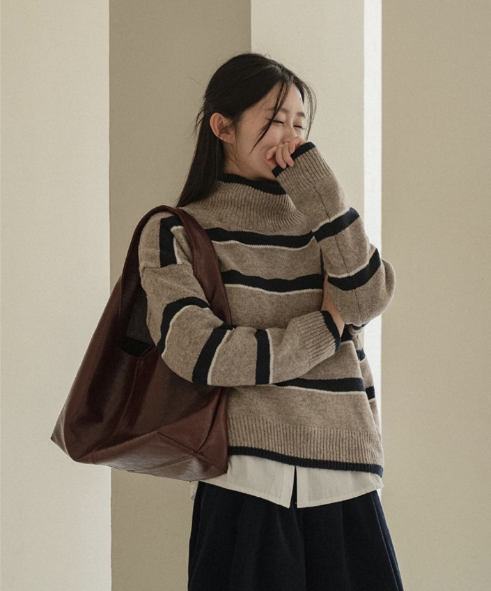 I BLLE韓國直郵㊣女士新品熱賣職業時尚推薦人氣25秋冬針織衫I BLLE針織衫