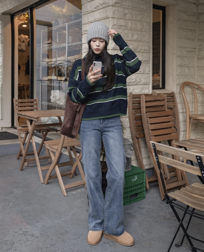 I BLLE韓國直郵㊣女士新品熱賣職業時尚推薦人氣25秋冬針織衫I BLLE針織衫