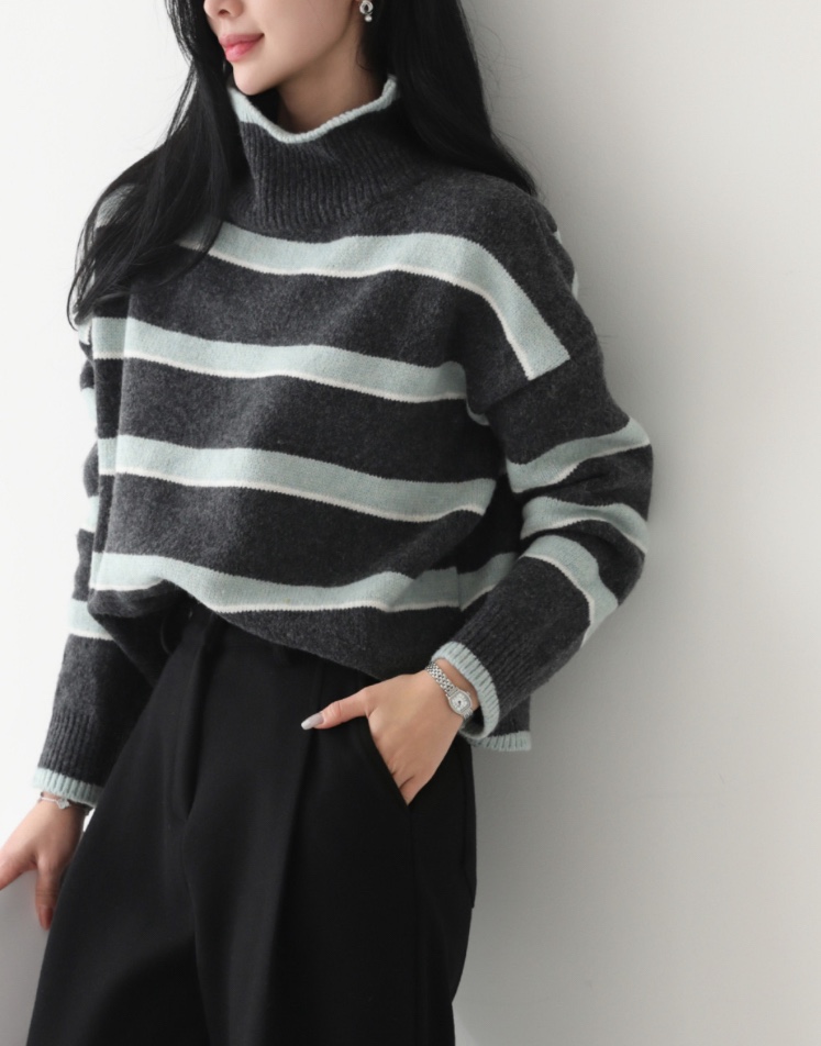 I BLLE韓國直郵㊣女士新品熱賣職業時尚推薦人氣25秋冬針織衫I BLLE針織衫