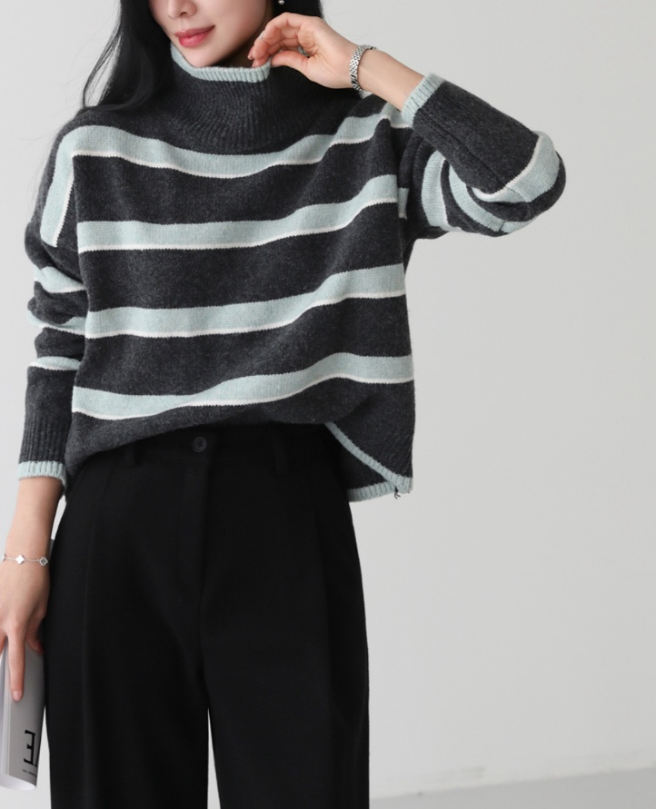 I BLLE韓國直郵㊣女士新品熱賣職業時尚推薦人氣25秋冬針織衫I BLLE針織衫