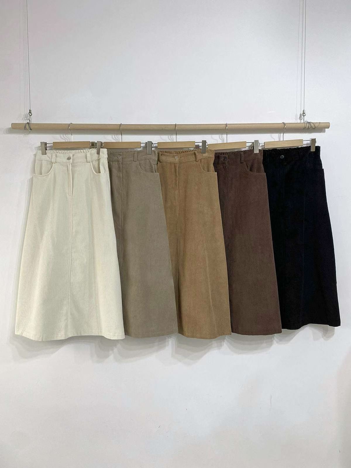 아카시아-T韓國直郵㊣女士新品時尚25秋冬職業休閑推薦長裙acacia-2件起訂長裙圖色3左三色