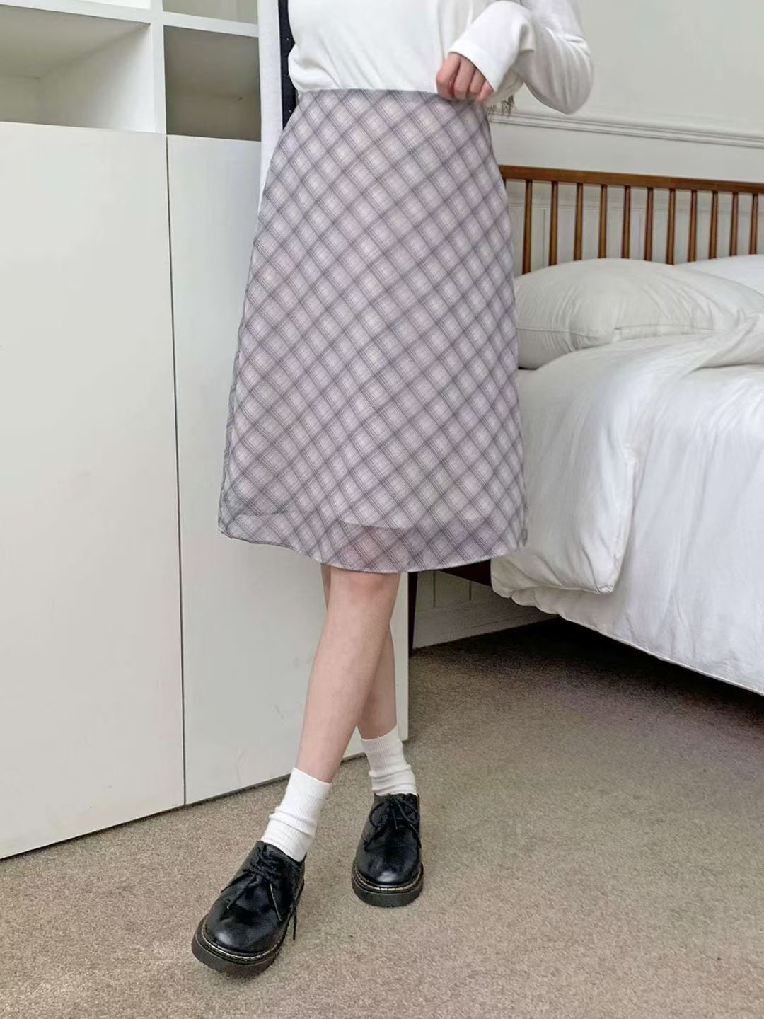 아카시아-T東大門㊣實拍女裝新款職業人氣25秋冬半身裙中短裙acacia-2件起訂半身裙/中短裙圖色1