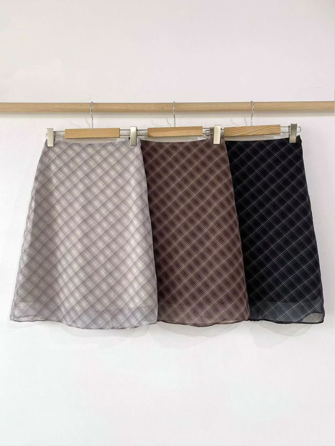 아카시아-T東大門㊣實拍女裝新款職業人氣25秋冬半身裙中短裙acacia-2件起訂半身裙/中短裙圖色3左三色