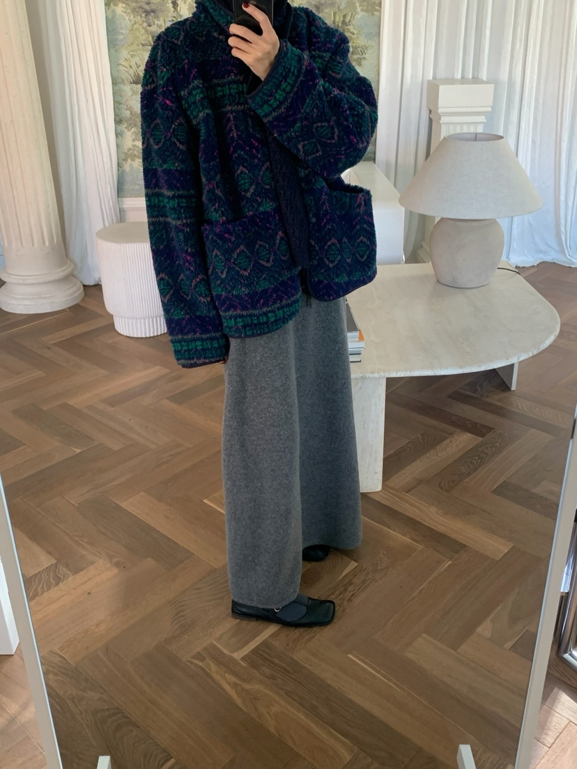 A Flan東大門㊣代購女士新款推薦人氣夾克雙面抓絨兩面穿拉鏈A:FLAN EDITION夾克