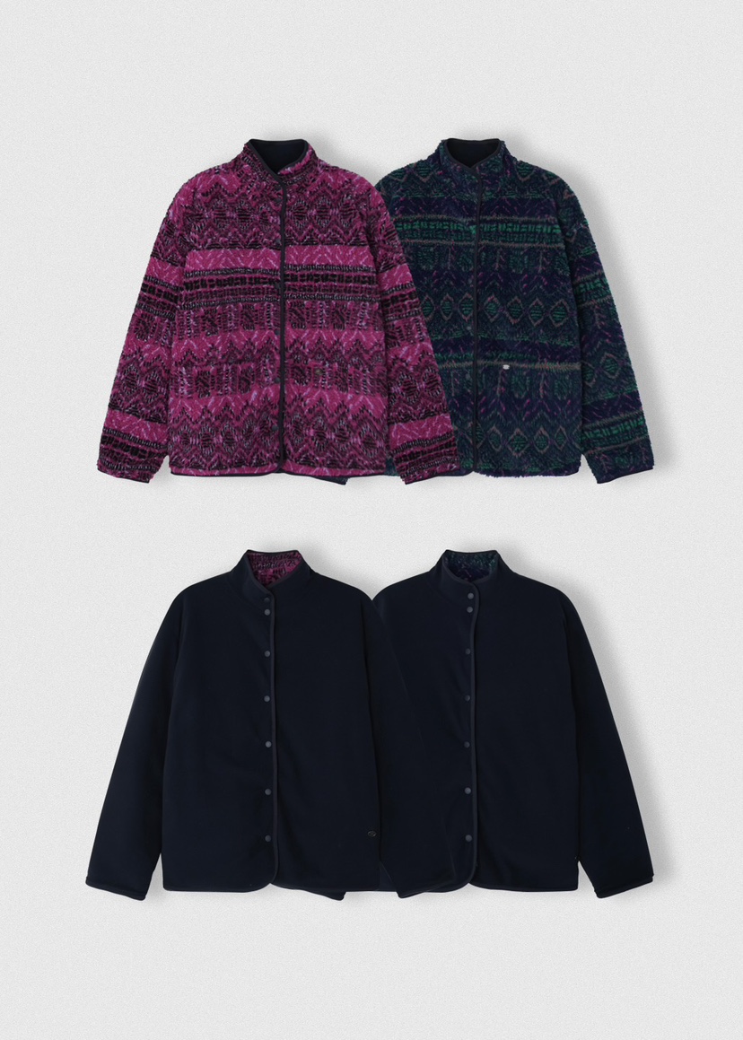 A Flan東大門㊣代購女士新款推薦人氣夾克雙面抓絨兩面穿拉鏈A:FLAN EDITION夾克