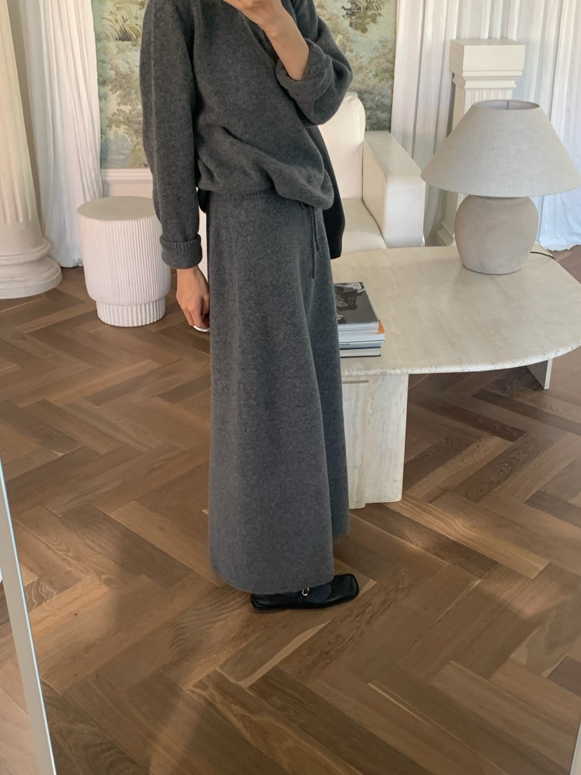 A Flan韓國代購㊣女裝新款人氣職業推薦熱賣休閑時尚25秋冬長裙A:FLAN EDITION長裙