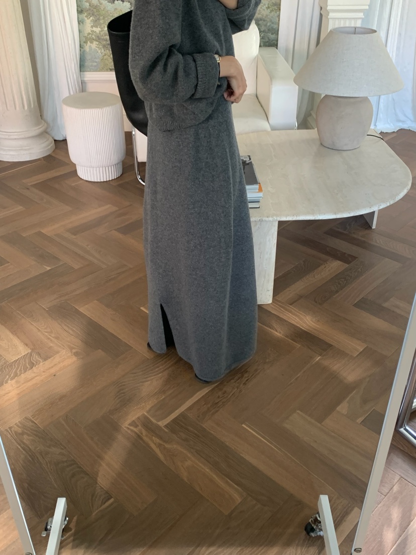 A Flan韓國代購㊣女裝新款人氣職業推薦熱賣休閑時尚25秋冬長裙A:FLAN EDITION長裙