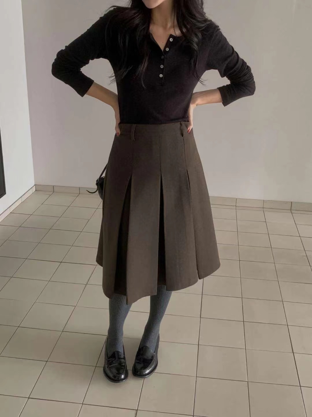 MIELLE-미엘르-OT東大門㊣代購女裝新品人氣半身裙中短裙MIELLE-미엘르-OT半身裙/中短裙圖色1