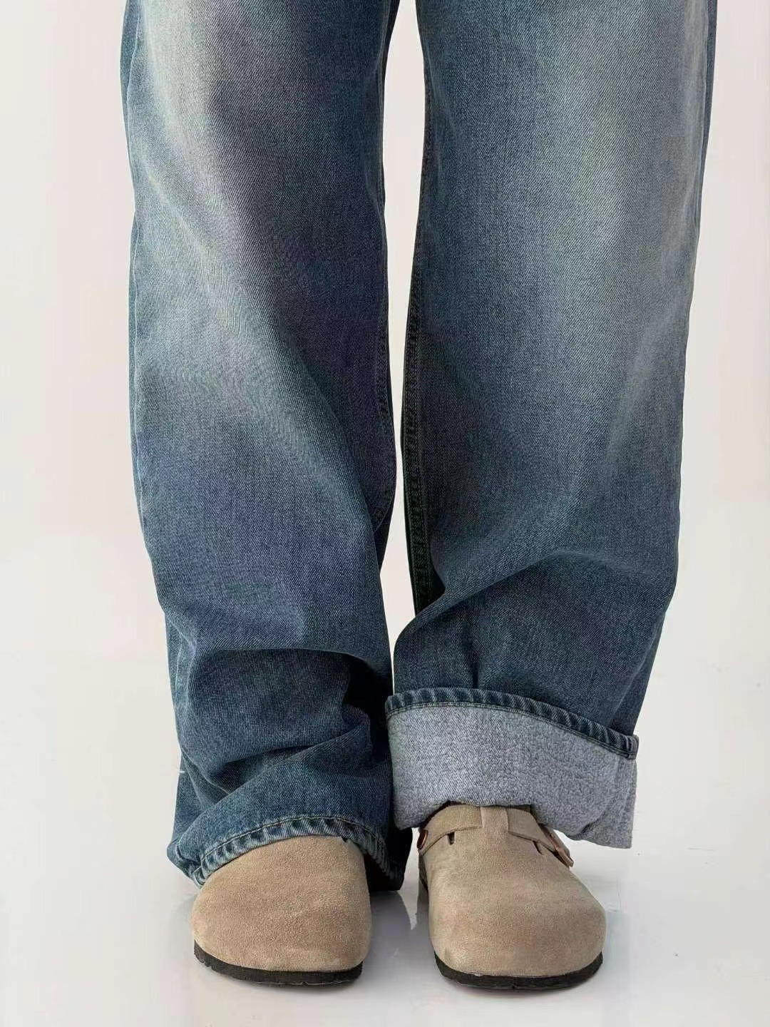 OH YEAH韓國代購㊣女士新品人氣時尚25秋冬休閑推薦牛仔褲OH YEAH牛仔褲